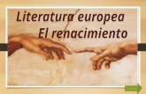 Conferencia. Literatura europea_ El renacimiento