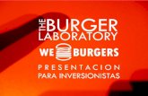 Presentación para inversionistas de burger laboratory