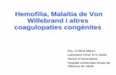 Hemofilia, malaltia de von willebrand i altres coagulopaties congènites
