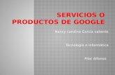 Servicios o productos de google