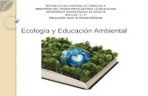 Ecología y educación ambiental.