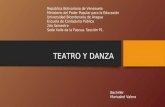 Teatro  y danza en venezuela