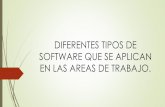 Diferentes tipos de software utilizados en las áreas de trabajos