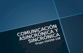 Comunicación asincrónica y sincrónica
