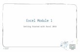 Excel module 1 ppt presentation