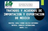 Tratados y Acuerdos de Importacion y Exportacion de Mexico