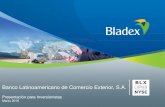 Bladex presentación - Roadshow México 2016