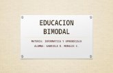 Educacion bimodal