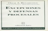 Excepciones y defensas procesales