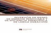 Inversión en bienes de energía renovable