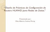 Diseño de practicas de configuración de routers huawei
