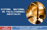 Presentación del Sistema Nacional de Facilitadores Judiciales