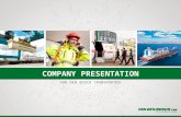 Company Presentation Van den Bosch Transporten