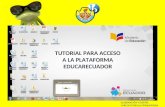 Tutorial acceso plataforma EDUCARECUADOR