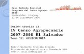 El Salvador - Temas 12 y 14: Acuicultura y Pesca, IV Censo Nacional Agropecuario 2007-2008