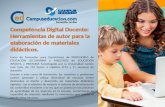Competencia Digital Docente: Herramientas de autor para la elaboración de materiales didácticos
