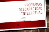 Programas para niños discapacidad intelectual