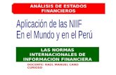La aplicacion de las NIIF en el mundo y en el Peru