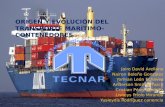 Origen y evolución del transporte marítimo-contenedores