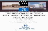 HACIA EL DESARROLLO DE LA CIRUGIA MAYOR AMBULATORIA EN LA SEGURIDAD SOCIAL DE SALUD