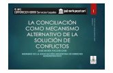 La conciliación como mecanismo alternativo de la solución de conflictos   autor josé maría pacori cari