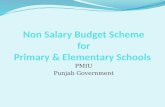 Non salary budget scheme