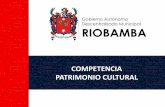 Experiencia en la competencia de Patrimonio Arquitectónico y Cultural GAD Riobamba