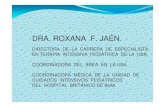 DRA. ROXANA F. JAÉN.