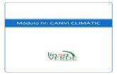 Módulo IV: CANVI CLIMÀTIC