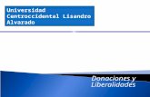 Donaciones y Liberalidades Universidad Centroccidental Lisandro ...