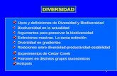 · Diversidad y Biodiversidad. Usos y definiciones de estos ...