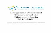 Programa Nacional Transversal de Biotecnología 2016-2021
