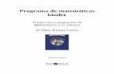 Programa de matemáticas kinder
