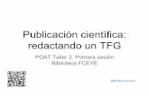 Publicación científica : redactando un TFG (1ª parte)