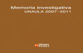 Memoria Investigativa años 2007-2011