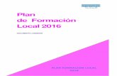 Plan de Formación Local 2016