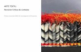 Arte textil. Revisión crítica de contexto. Paola Moreno