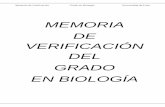 MEMORIA DE VERIFICACIÓN DEL GRADO EN BIOLOGÍA