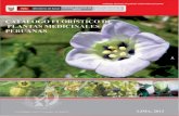 Catálogo florístico de plantas medicinales peruanas
