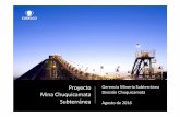 Presentación de Gonzalo Lasagna, proyecto mina subterránea para ...