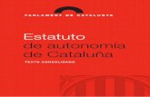 Estatuto de autonomía de Cataluña. Texto consolidado