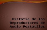 Historia de los reproductores de Audio portátiles