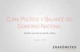 Encuesta nacional "Clima político y balance del Gobierno Nacional"