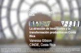 La atracción de inversiones y la transformación productiva en Costa Rica