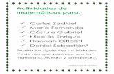 Entrada #63 [G-2 #1] Actividades de matemáticas para CARLOS, FERNANDA, NICOLÁS, HANNAH, CÁSTULO Y DANIEL.