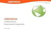 Presentación Corporativa de Abengoa Abeinsa.