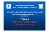 TEMA 6 Planimetría de obras Curvas circulares
