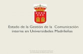 Pdf ppt  Resumen Ejecutivo  Estado de la comunicación interna 2016 en las Universidades Madrileñas