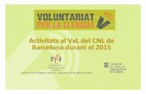 Catàleg 2015 d'AC's al VxL del CNL Barcelona