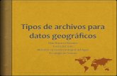Tipos de archivos para datos geográficos
